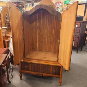 Small Art Deco Walnut Wardrobe