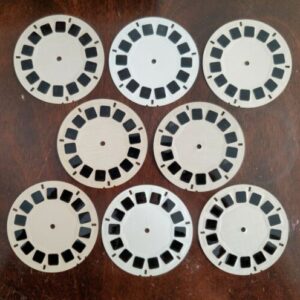 California Hand Lettered Lot B of 8 Viewmaster Reels 111 131 132 184 198 201 220