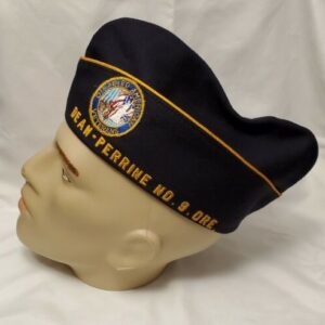 Vintage USA Disabled American Veterans cap, navy/gold braid, Past Commander Dean