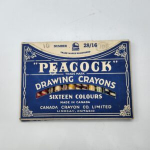 1930s Peacock Drawing Crayons, Canada Crayon Co.