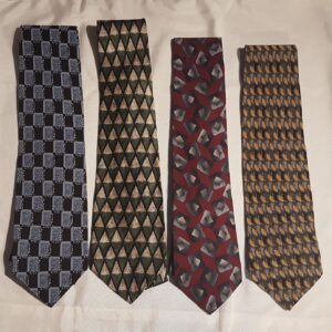 *D Lot of 8 Mens Silk Ties; J Garcia, Saks 5th Avenue, Lord & Taylor, Brettons,