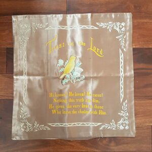 WW2 Era Souvenir Pillow Cover - Trust in the Lord