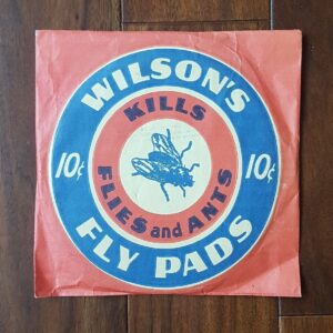 UNOPENED 1940s Wilson's Fly Pads Kills Flies and Ants Vintage