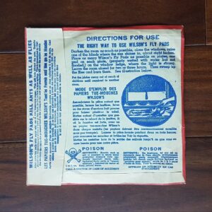 UNOPENED 1940s Wilson's Fly Pads Kills Flies and Ants Vintage