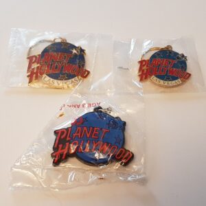 * Planet Hollywood key chains - Las Vegas metal, rubber keychain