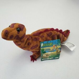 *24K Fantasaurs Collection Special Effect 1997 Iguanodon Beanie Plush w/tags A38