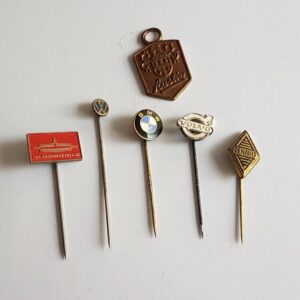 Vintage 1960s Renault BMW Volvo VW Oldsmobile Automobile Stick Pin Lapel Hat Pin