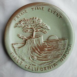 * 1980 Frankoma Pottery Plate by Grace Lee Smith, Ministries, California