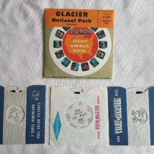 Viewmaster Glacier National Park Scenic America Sawyers 3 Reels A296 Full Color