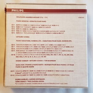 Mozart Piano Music 12 CD Booklet boxed set, Uchida Haebler Koopman; Philips