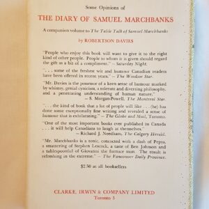 Robertson Davies Table Talk of Samuel Marchbanks ;1st edition 1949