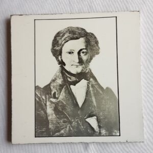 Antique Mintons Portrait Wall Tile Stoke on Trent 6 inch tile