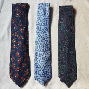 * R Lot of 6 Mens Silk Ties; Arrow, Cluett, Moka, Brettons, Pierre Cardin, Gant