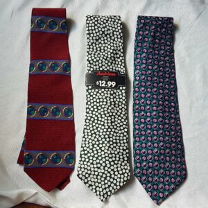 * S Lot of 6 Mens Silk Ties; Vicky Davis, Andriano, Retro, Adolfo, Polifroni