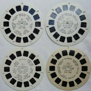 New York Hand Lettered Lot of 4 Viewmaster Reels Niagara Falls Adirondack