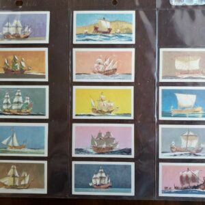 The Saga of Ships Full Set of 50 Cards; Brooke Bond Tea