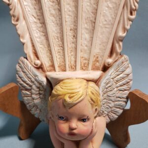 Ceramic Angel Wall Candle Holder by Scioto