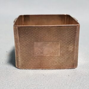 Harman Bros. Sterling Napkin Ring Birmingham, H. Bros Sterling Silver 1951