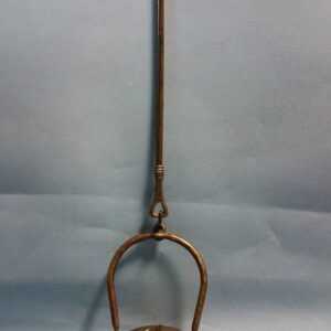 RARE Antique Brass French Miners Whale Oil Lamp, Circa 1800s