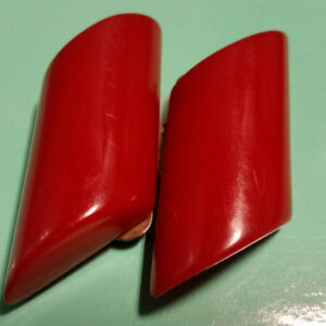 Bakelite Cherry Red 2-Part Belt Buckle/Clasp