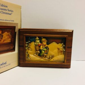 Hummel Music Box Ride Into Christmas Limited Edition with Original Box, RARE Hummel