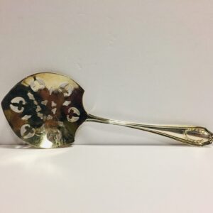 Vintage Sterling Silver Pierced Server, Sterling 925 Pierced Silver Spoon, Silver Slotted Spoon