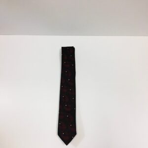 Vintage Trevira Burgundy Paisley Skinny Tie