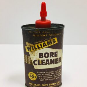 Vintage Williams Bore Cleaner 3oz Tin; Williams Gun Sight Co.