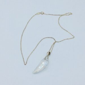 Sterling Chain with Medium Crystal - Necklace