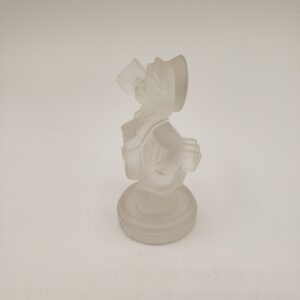 Hummel Frosted Glass Postman Figurine, 4 Inches Tall, TMK 7, Hummel Figure 1992 Goebel Crystal Collection