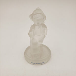 Hummel Frosted Glass Grandpa's Boy Figurine, 4 Inches Tall, TMK 7, Hummel Figure 1992 Goebel Crystal Collection