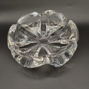 Afors Art Glass Crystal Ashtray Signed "Bosse"