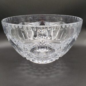 Vintage Waterford "Prentiss" Pattern Crystal Large Bowl With Box