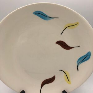 HYCROFT Hand Painted Chop Plate in Pattern "Breeze" Medicine Hat Alberta