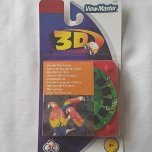 SEALED Viewmaster Jungle Creatures 3-D 3 Reels with case, 1998 Fisher-Price Mattel