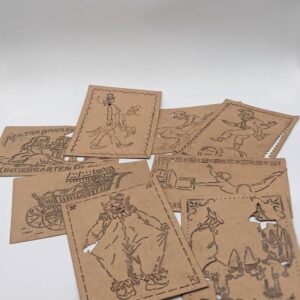 c. 1950s Paper Embroidery Stencils, Vintage Stencils