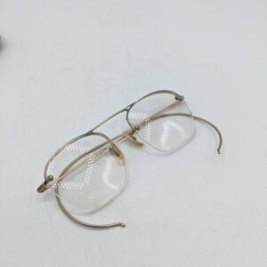 Antique Rimless Spectacles with Wire Arms & Case