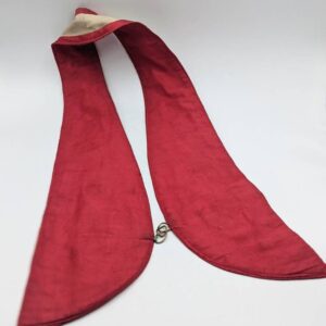 c. EARLY 1900s International Order of Odd Fellows Red Collar with Metallic Stars and Trim