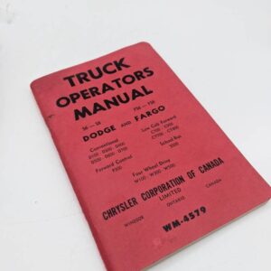 c. 1962 CHRYSLER Truck Operator's Manual