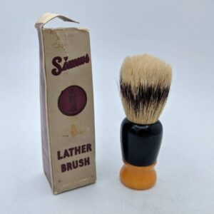 Vintage Simms Bakelite Lather Brush with Box, Style 221, New Brunswick, Canada