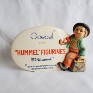 Hummel Retailer Sign #187A TMK 6 signed 1980s