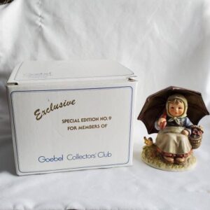 Hummel Figurine #408/0 "Smiling Through" TMK 6 #408 with original box, Exclusive Special Edition Figurine