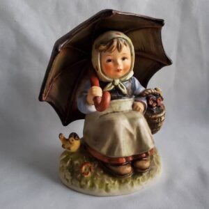 Hummel Figurine #408/0 "Smiling Through" TMK 6 #408 with original box, Exclusive Special Edition Figurine