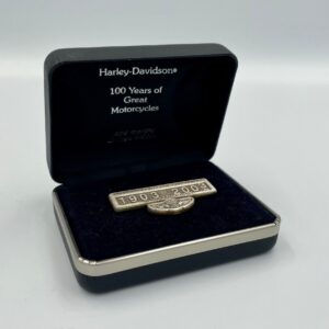 Sterling Silver Harley Davidson 100 Years Anniversary Pin Limited Edition