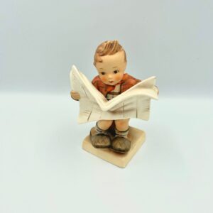 Hummel "Latest News " Figurine 5" H, TMK #3 1960s, with box