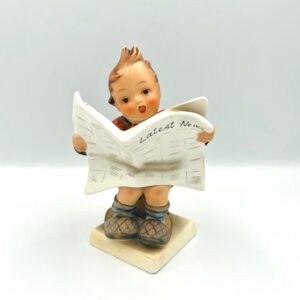 Hummel "Latest News" #184 Figurine, TMK #2 - with crazing