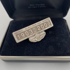 Sterling Silver Harley Davidson 100 Years Anniversary Pin Limited Edition