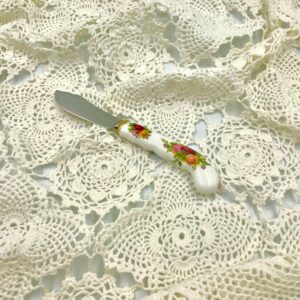 Royal Albert Old Country Roses Porcelain Handle Jam Spreader / Butter Knife