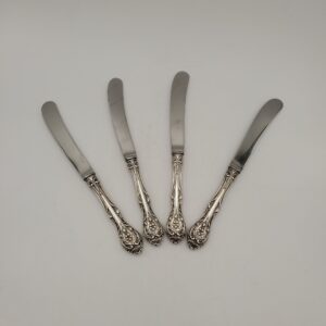 Pair of Vintage Birks Sterling Silver King Edward Pattern Butter Knives