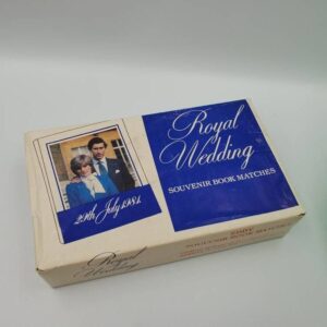 Royal Wedding Souvenir Charles and Diana Sealed Box of 50 Match Books, Eddy made in Canada Matches